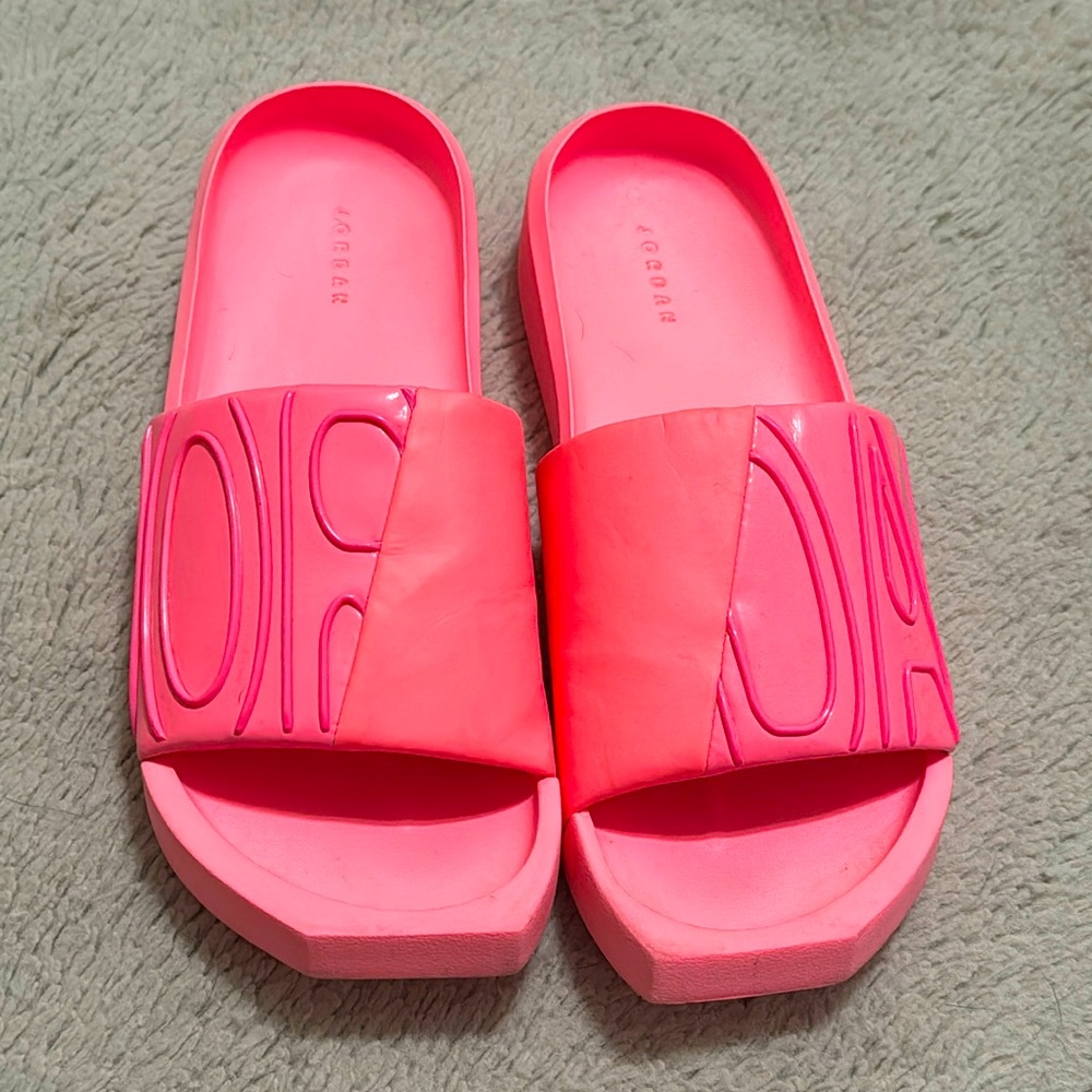 Pink Jordan Slides